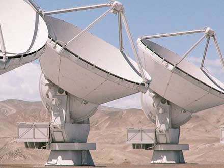 alma space telescope rendering model