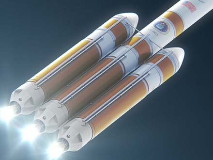 Delta 5 Heavy Rocket rendering 3d model