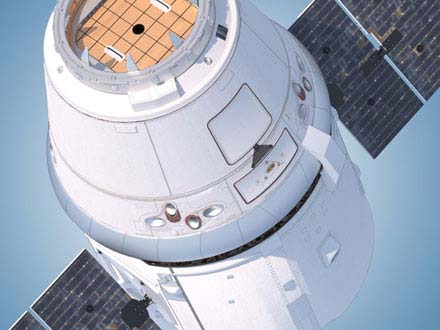 SpaceX Dragon Module Rendering 3d Model