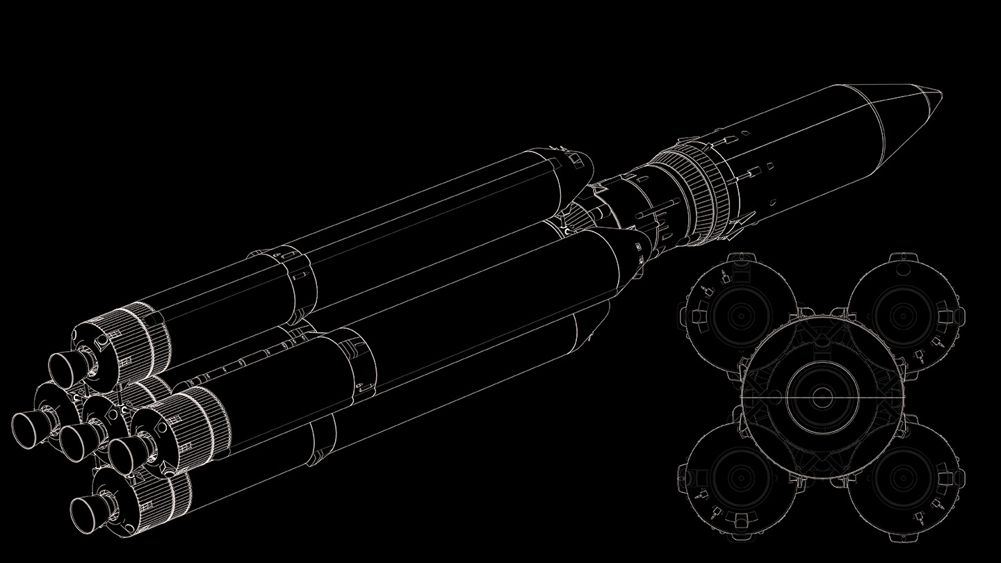 Angara A5 line drawings