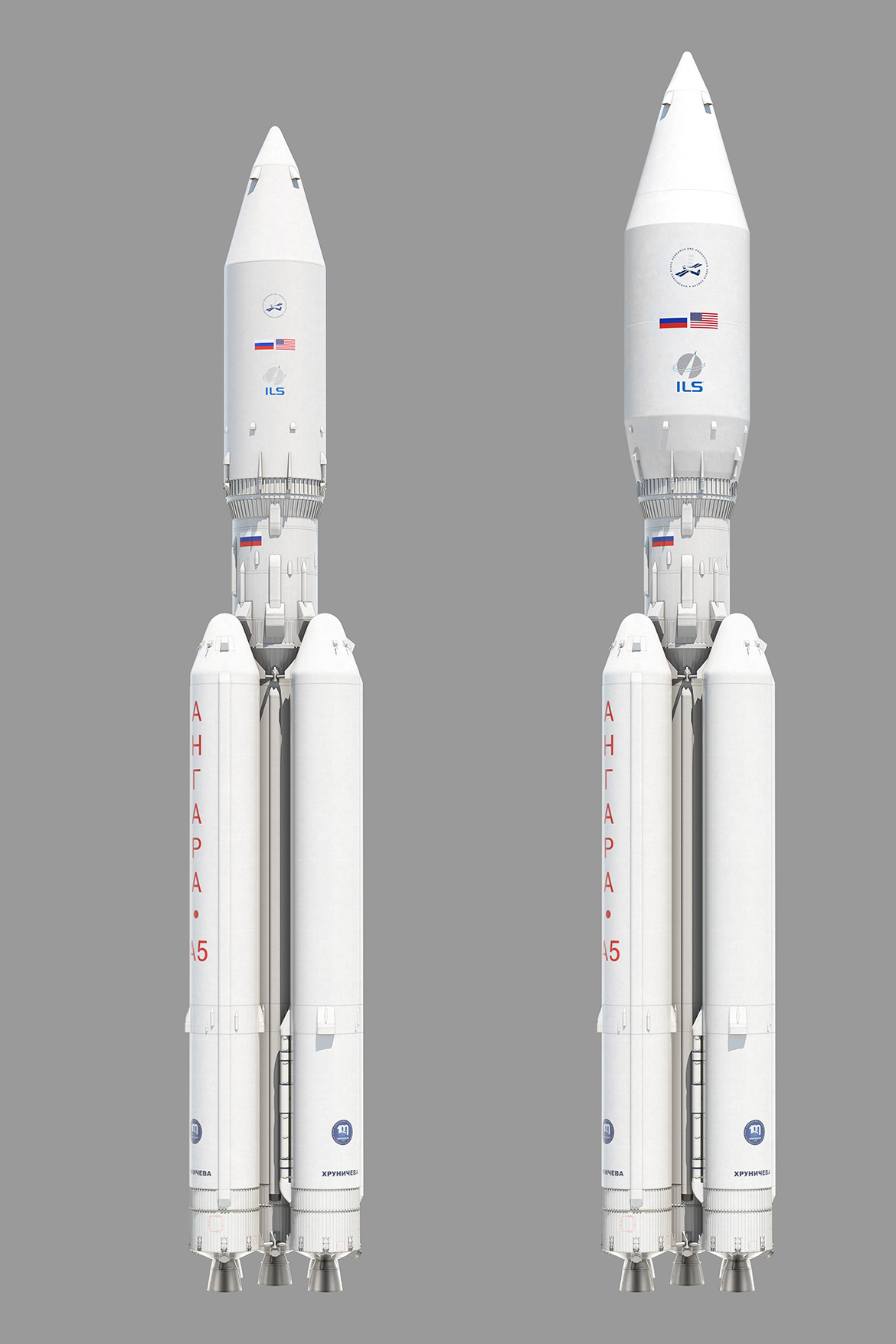 Angara variants with 4 and 5m fairing