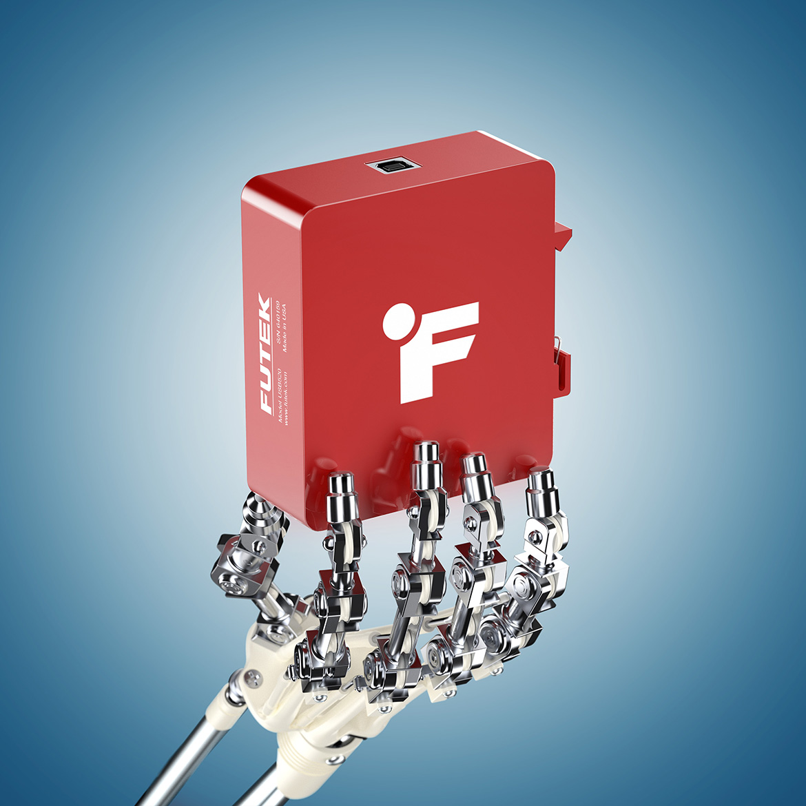 robotic hand print ad