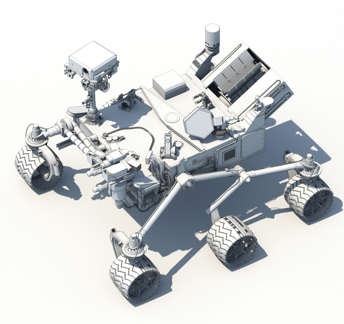 mars rover rendering